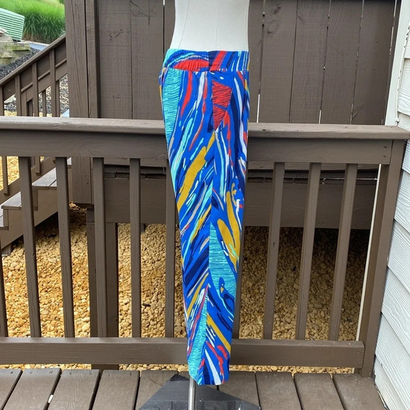 Anthropologie Everly Paint splatter pants with pockets size medium - Picture 5 of 13